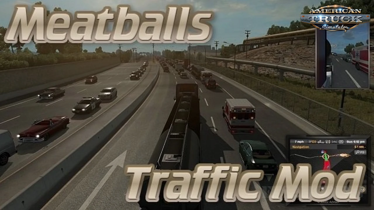 Meatballs Traffic Density Mod v1.89 (1.50.x) for ATS