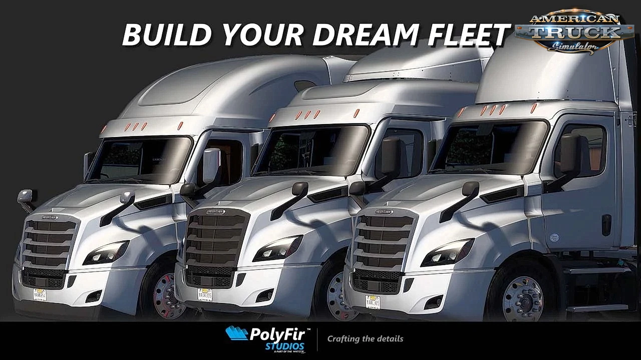 Freightliner Cascadia Enhanced v1.3.2 By PolyFir (1.50.x) for ATS