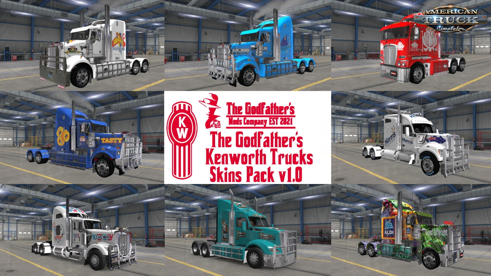 Kenworth Trucks Skins Pack v2.4 (1.52.x) for ATS | Paintjobs