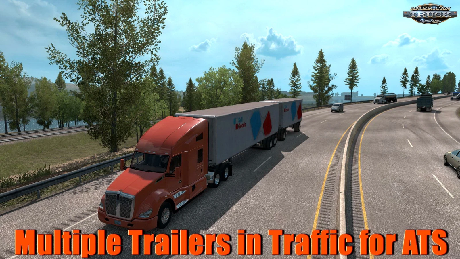 Multiple Trailers in Traffic v1.50.2 (1.50.x) for ATS