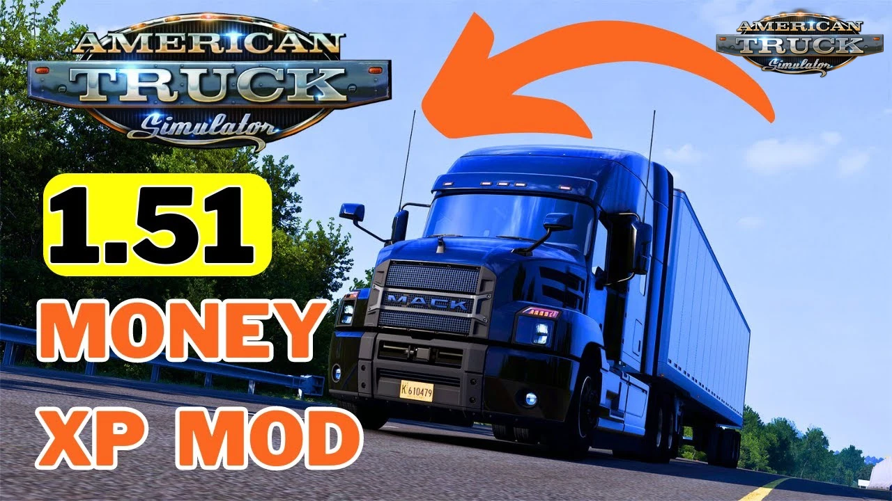 Money & XP Mod v1.5 (1.51.x) for ATS