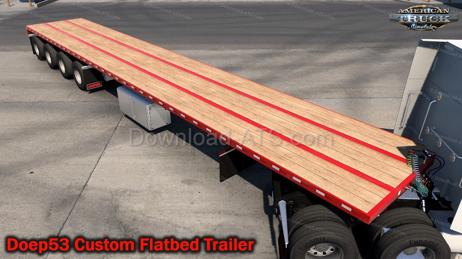 Doep53 Custom Flatbed Trailer v1.0 (1.51.x) for ATS