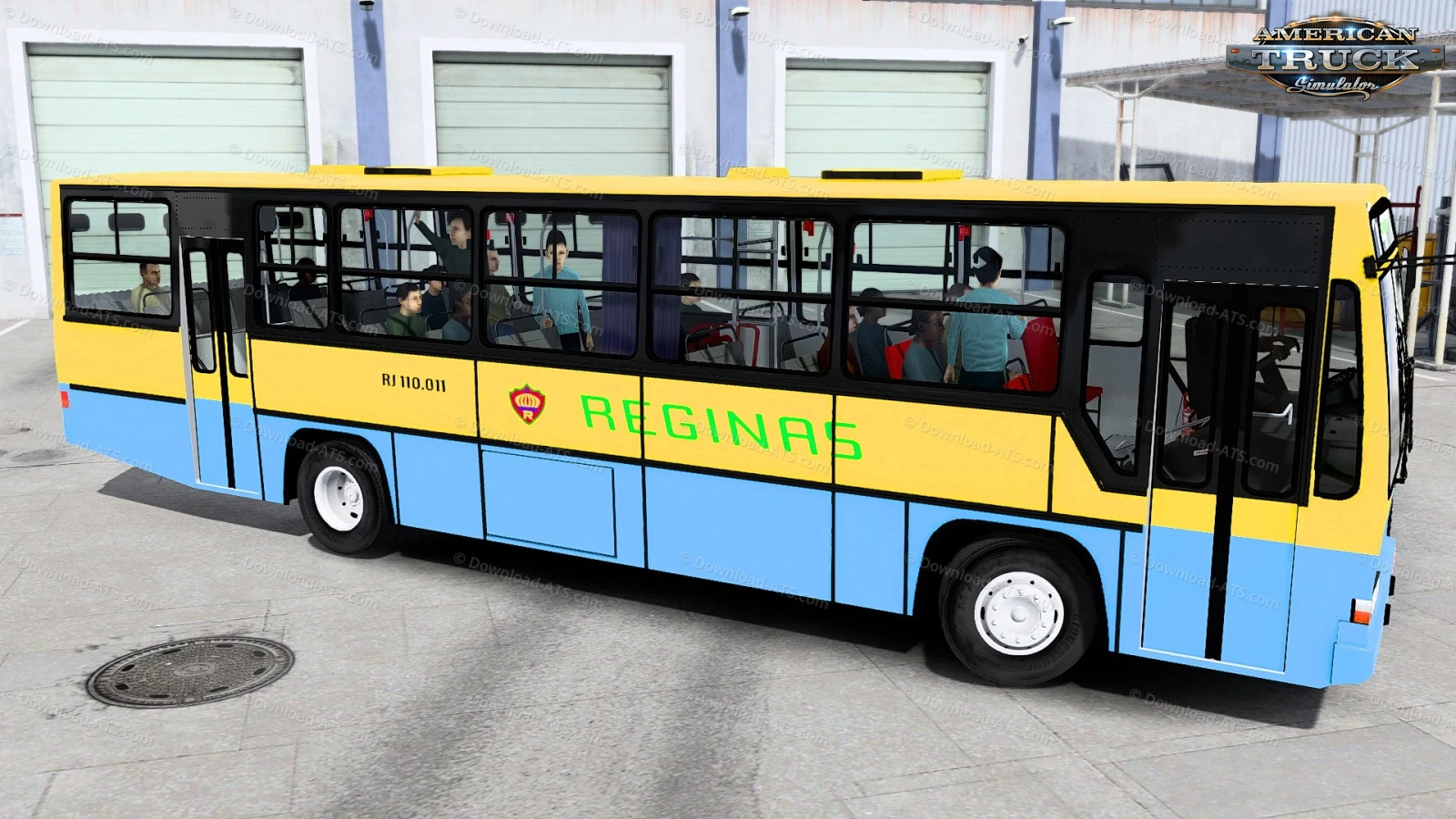 Caio Padron Vitoria Bus + Interior v1.1 (1.53.x) for ATS
