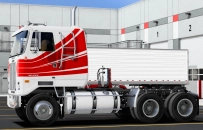 GMC White Cabover Truck By Station95 for ATS