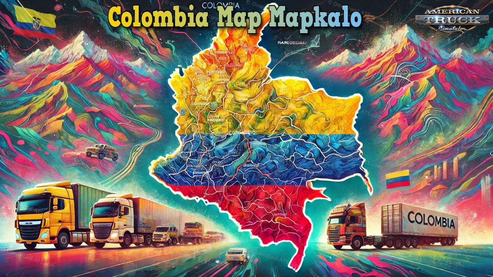 Colombia Map Mapkalo v3.2 (1.55.x) for ATS