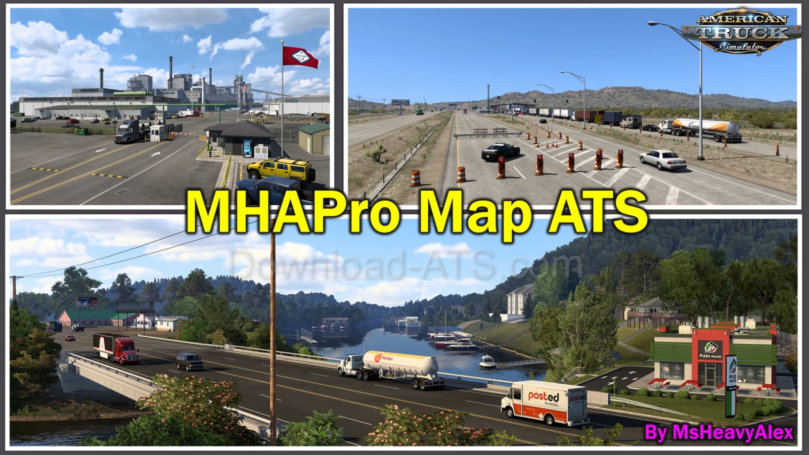 MHAPro Map v1.53 By MsHeavyAlex (1.53.x) for ATS