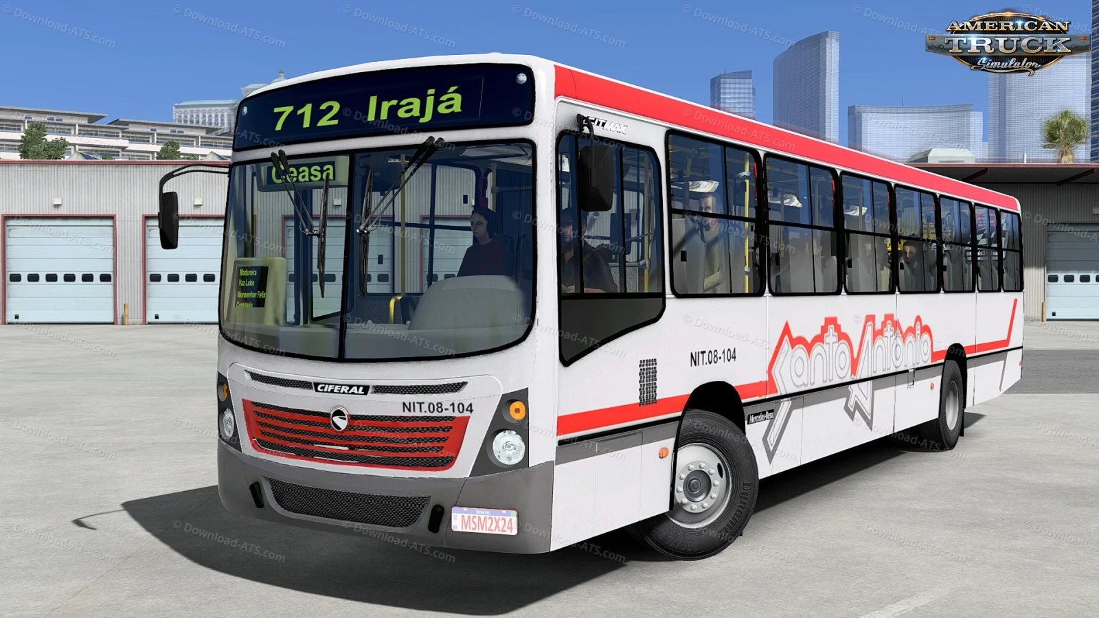 Ciferal Citmax Bus + Interior v1.1 (1.53.x) for ATS