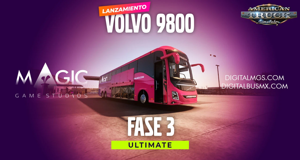 Volvo 9800 Ultimate + Interior v1.7 (v1.54.x) for ATS