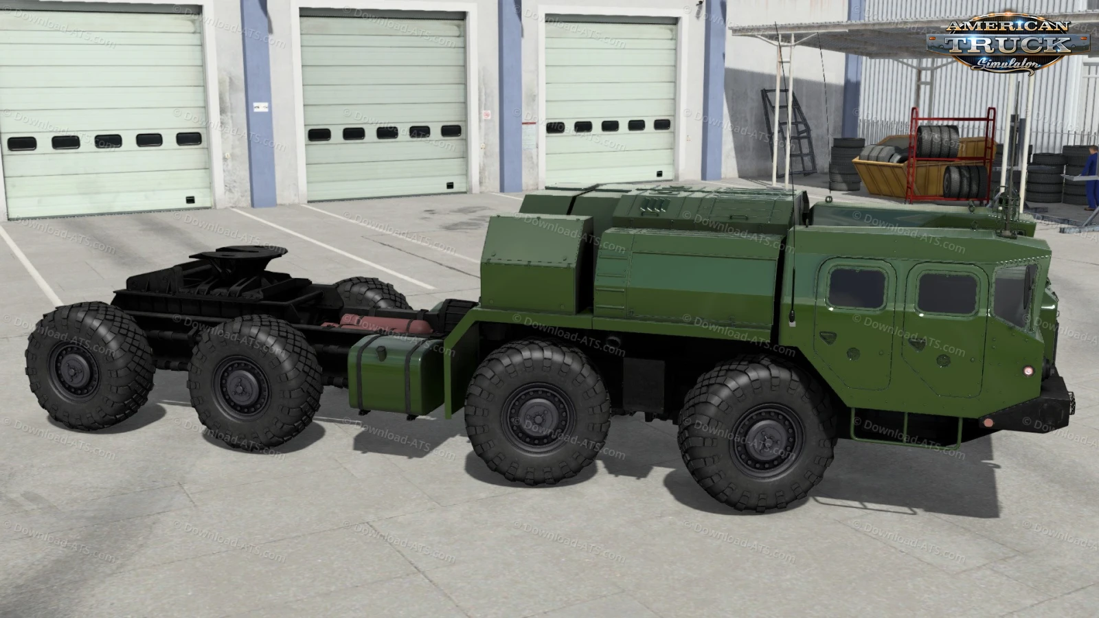 MAZ-7910 Millitary Truck + Interior v1.2 (1.58.x) for ATS