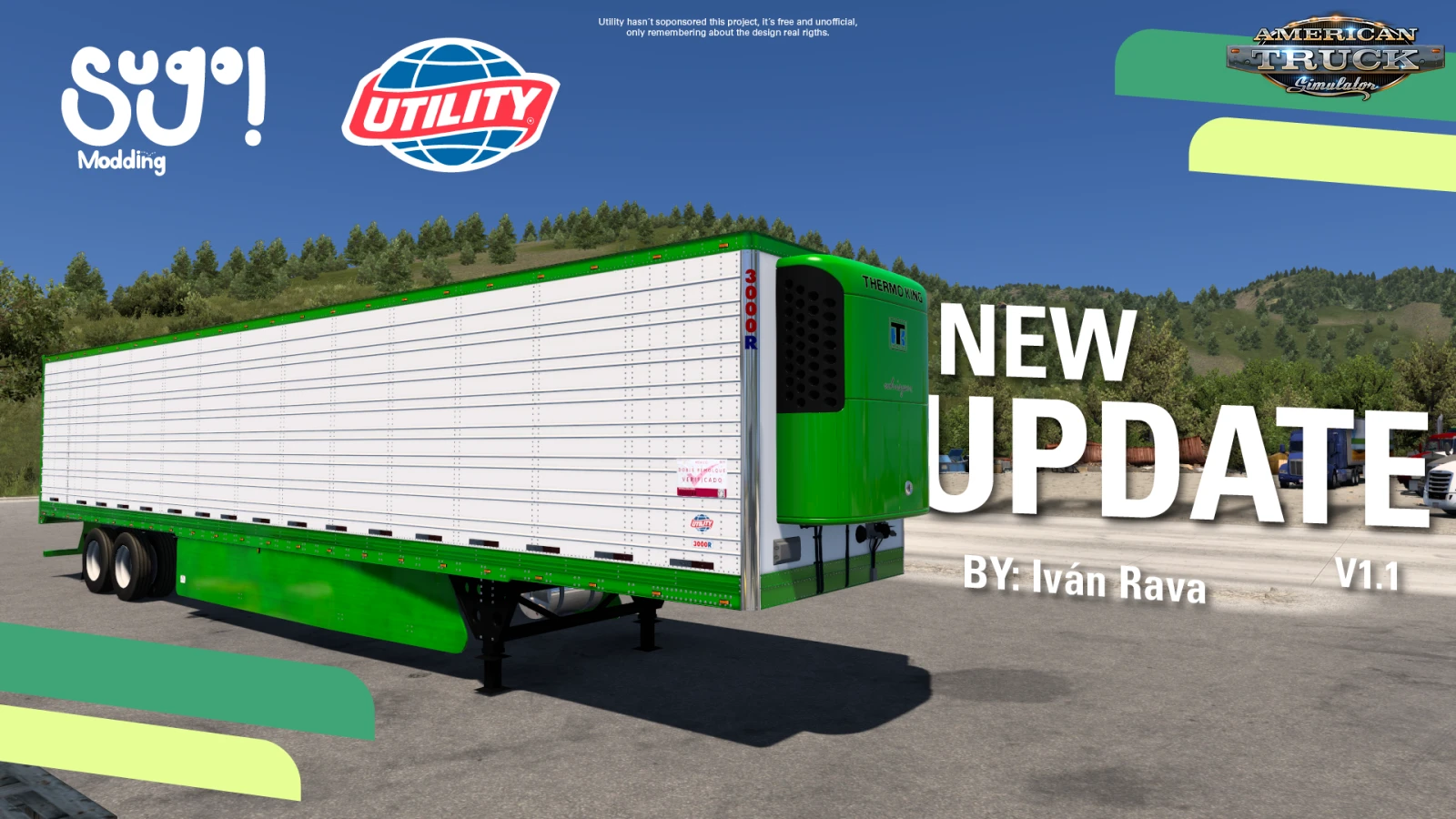 Utility 3000R MX Edition Trailer v1.1 (1.54.x) for ATS