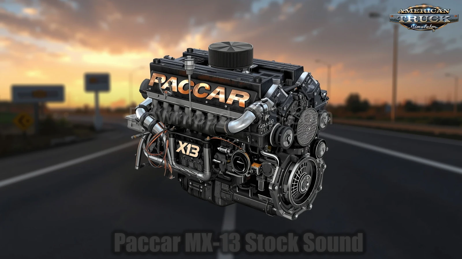 Paccar MX-13 Stock Sound v4.0 (1.55.x) for ATS