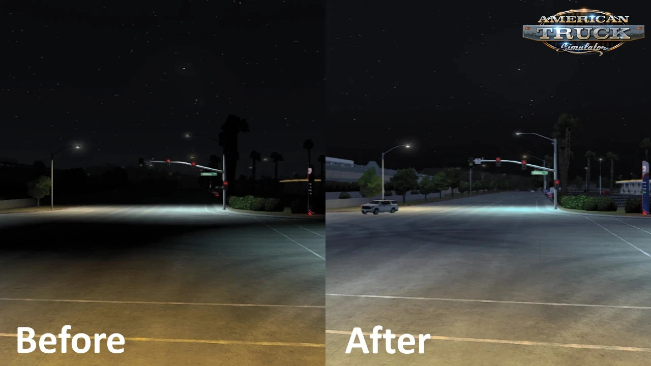 Brighter Nights Mod v1.2 (1.56.x) for ATS