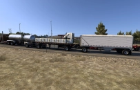 Multiple Trailers in Traffic for ATS
