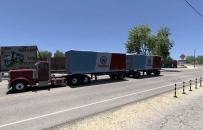 Multiple Trailers in Traffic for ATS
