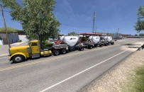 Multiple Trailers in Traffic for ATS
