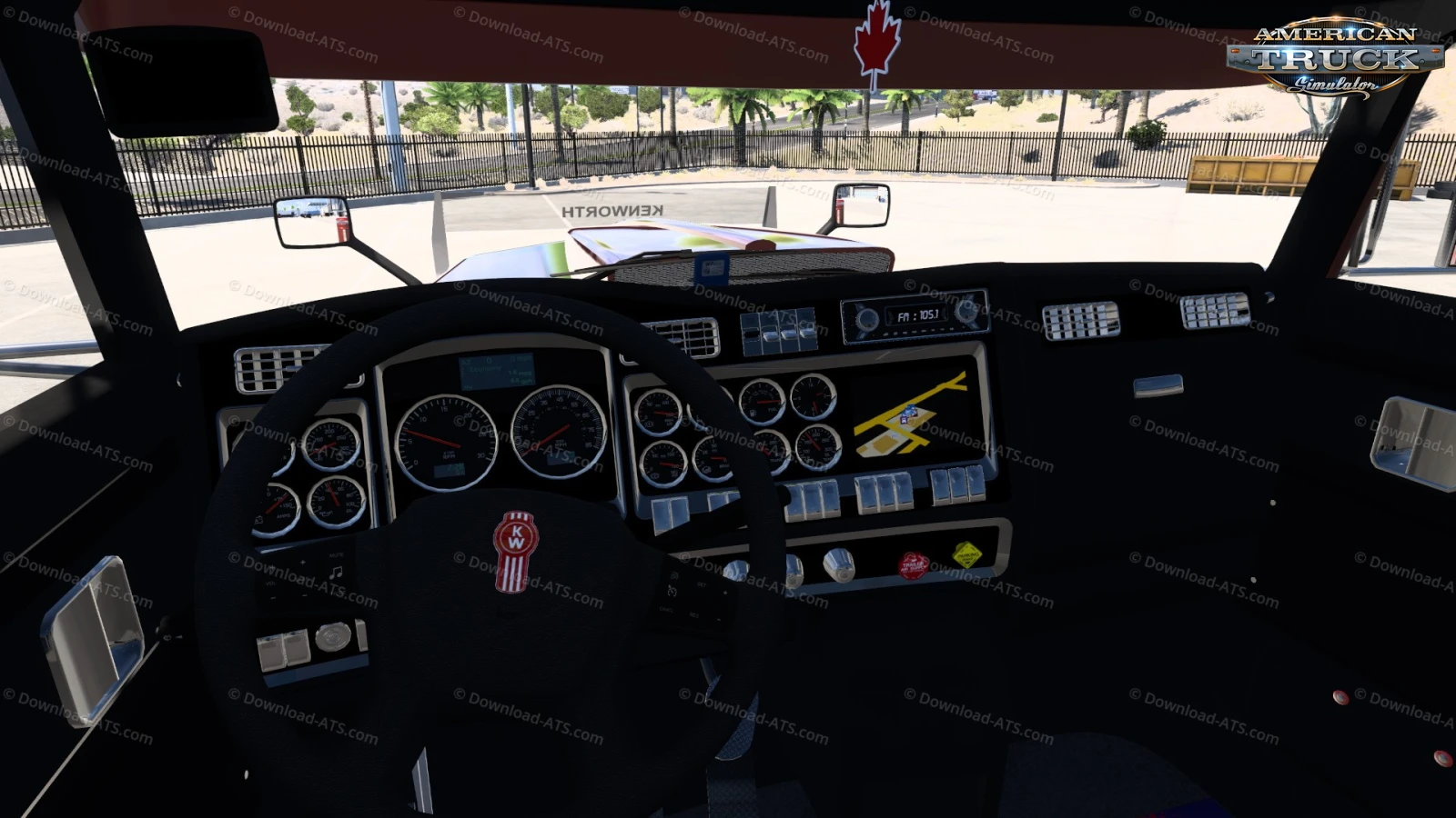 Kenworth Phantom Truck + Interior v1.1 (1.56.x) for ATS