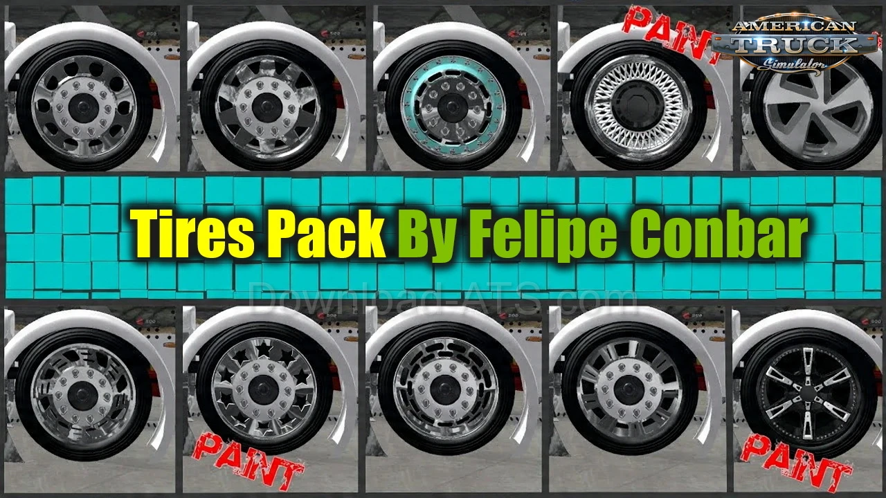 Tires Pack v6.1 By Felipe Conbar (1.56.x) for ATS Tires Pack v6.1 By Felipe Conbar (1.56.x) for ATS