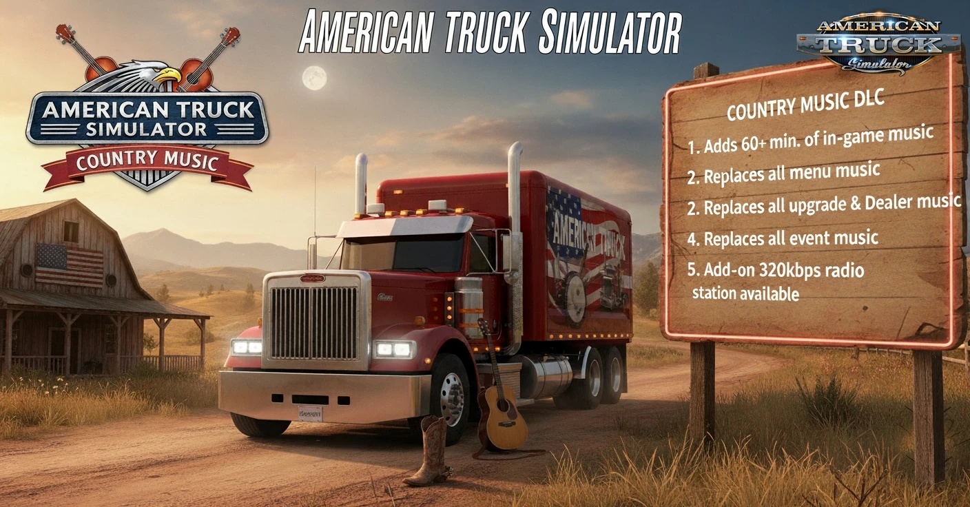 Country Music Pack v1.1 (1.56.x) for ATS