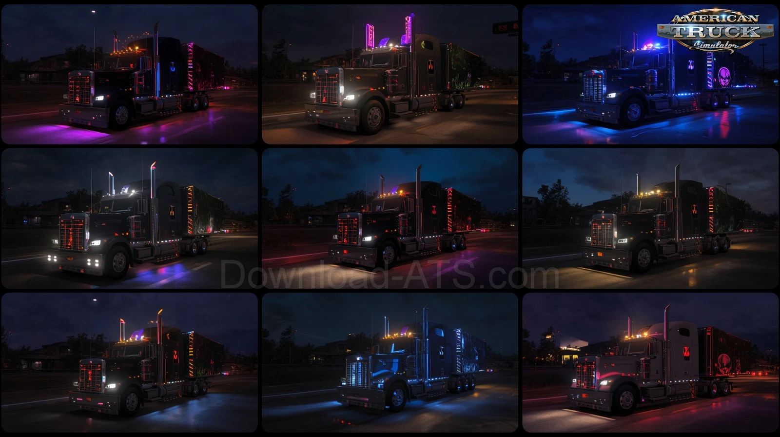 Led Mega Pack (Tuning Lights) v1.0 (1.57.x) for ATS