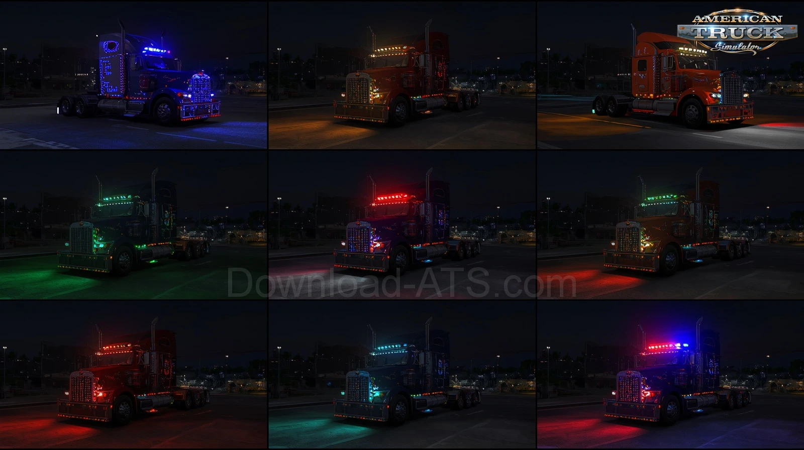 Led Mega Pack (Tuning Lights) v1.0 (1.57.x) for ATS