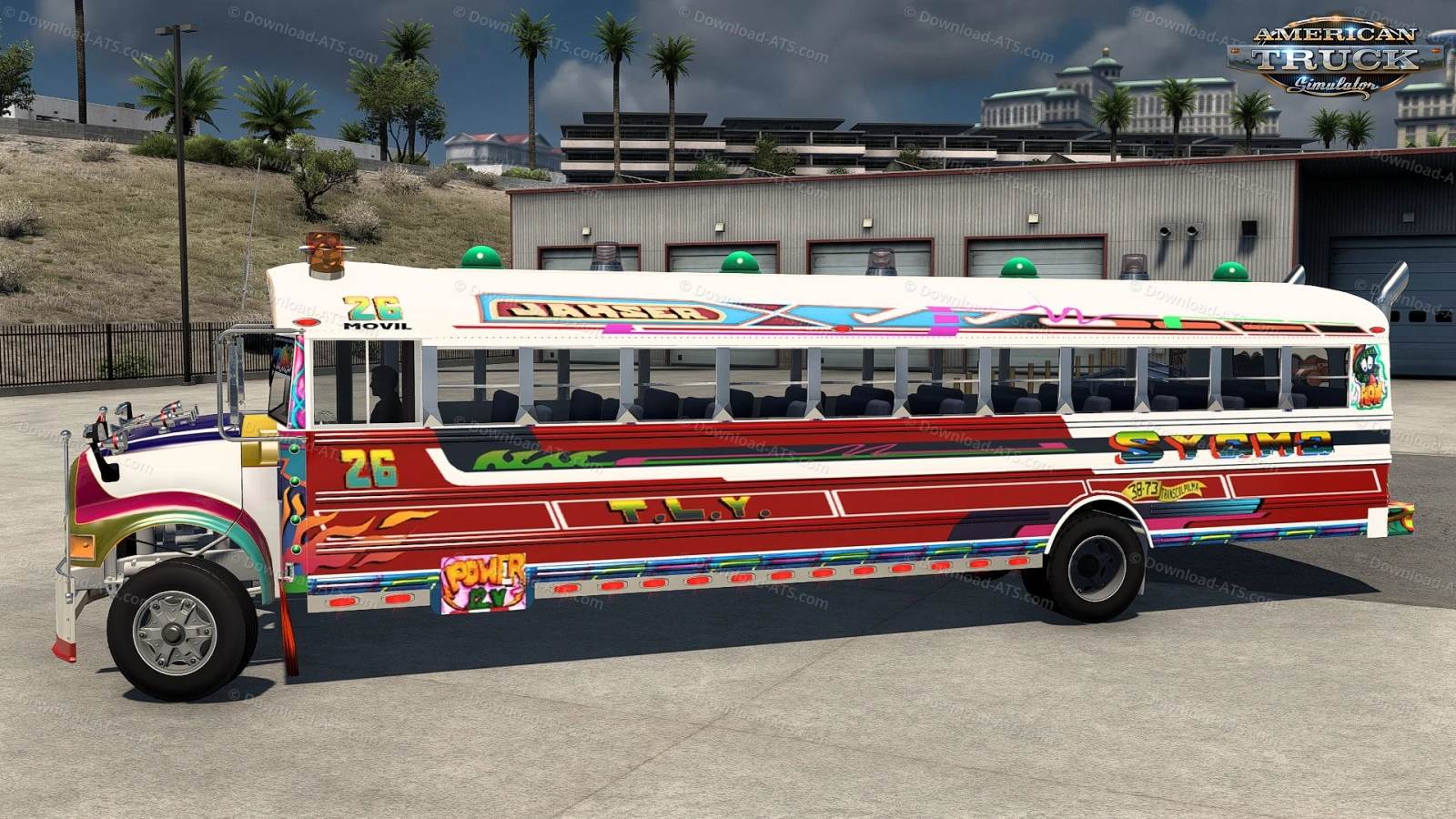 Diablo Rojo Panama Bus v1.7 (1.57.x) for ATS