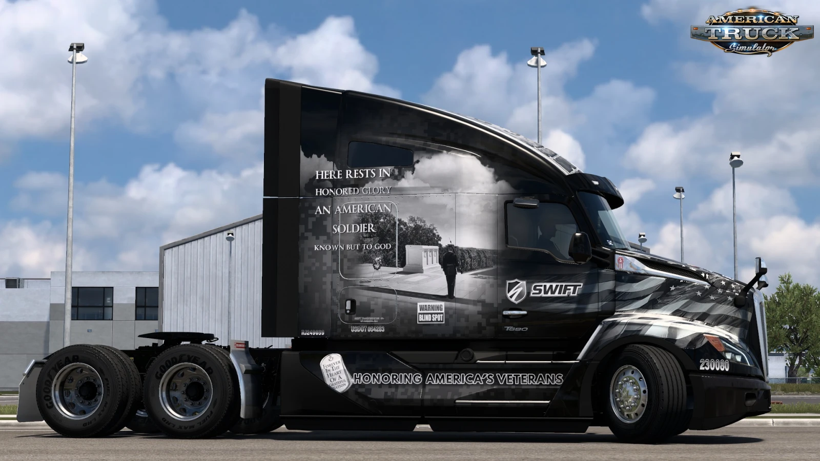 Kenworth T680 NG - Template Example and skin POW MIA v1.0