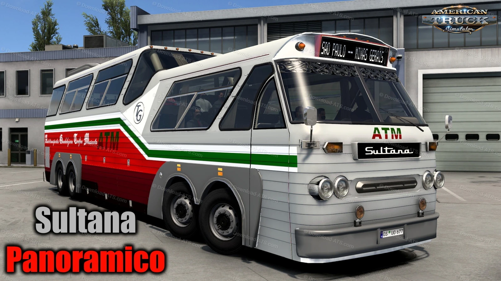 Sultana Panoramico Bus + Interior v1.5 (1.57.x) for ATS