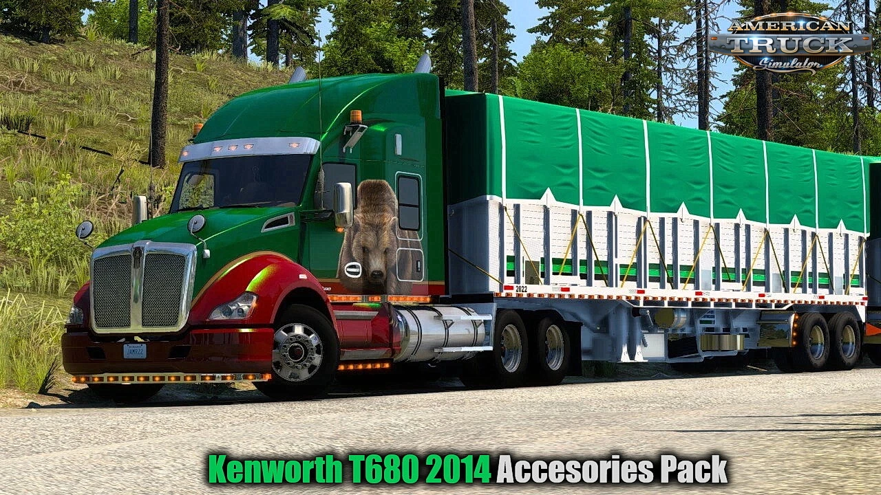 Kenworth T680 2014 Accesories Pack v9.0 (1.57.x) for ATS
