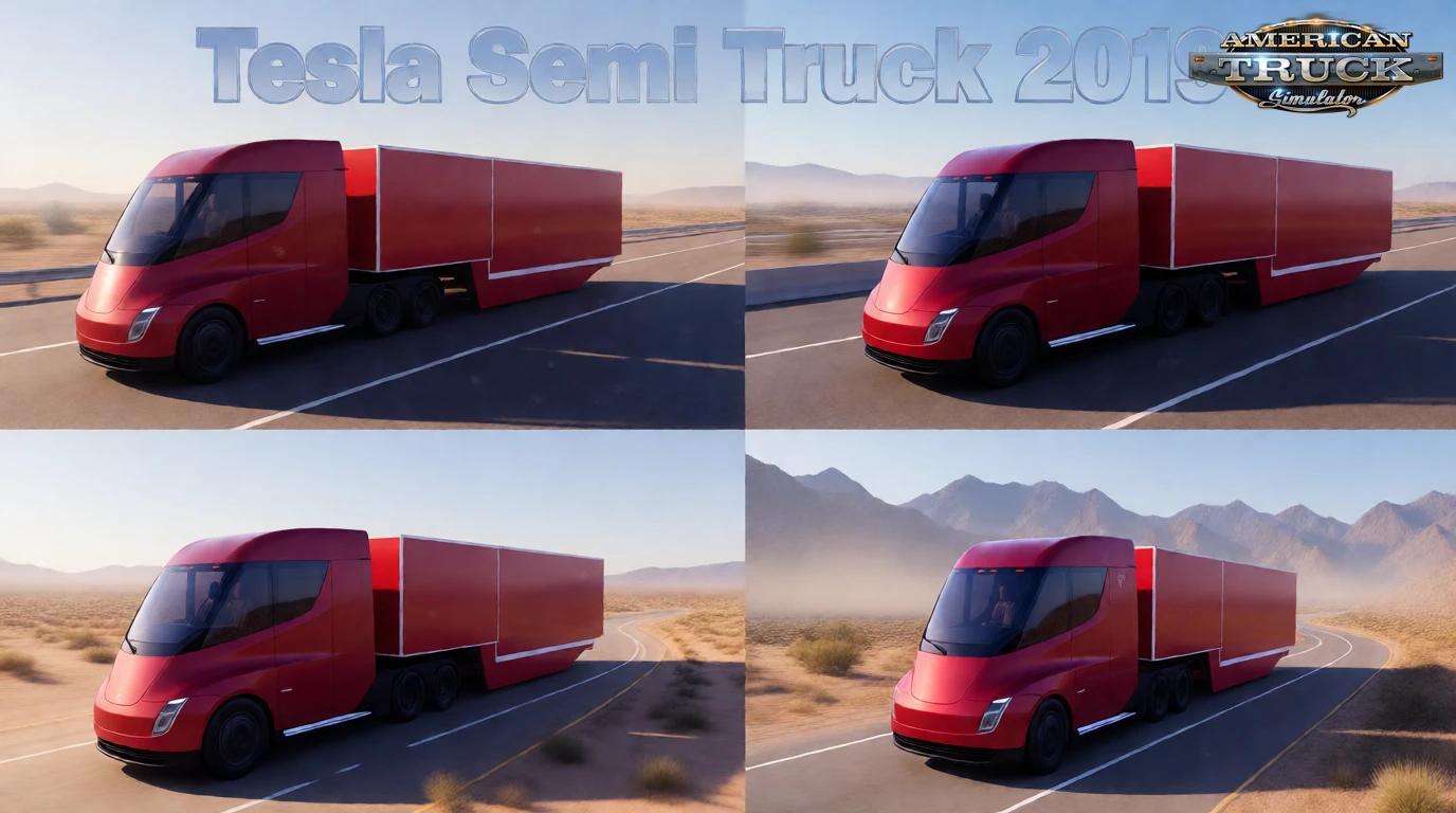 Tesla Semi Truck 2019 + Interior v2.0 (1.57.x) for ATS