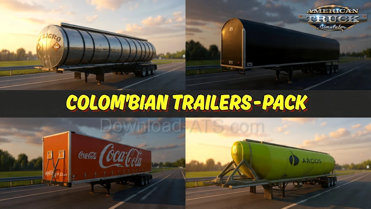 Colombian Trailers Pack v7.2 (1.58.x) for ATS