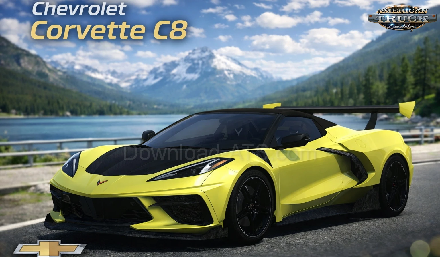 Chevrolet Corvette C8 + Interior v1.3 (1.57.x) for ATS