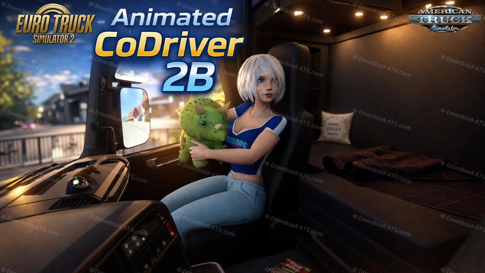 Animated CoDriver 2B v1.0 (1.57.x) for ATS