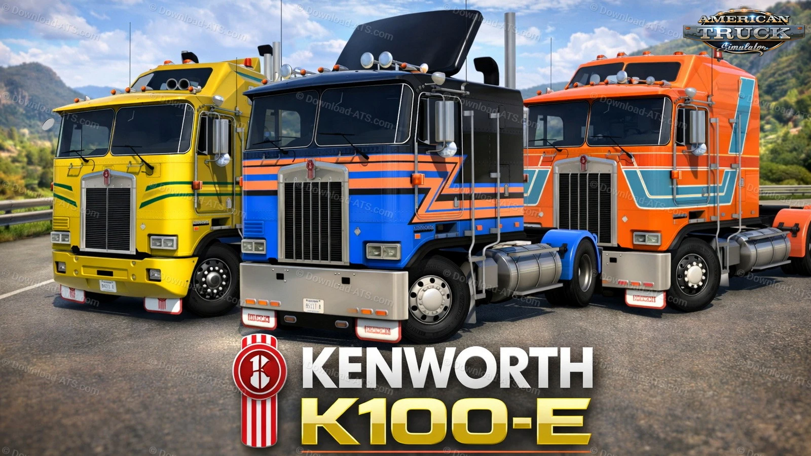 Kenworth K100-E + Interior v1.5.7 by Overfloater (1.57.x)