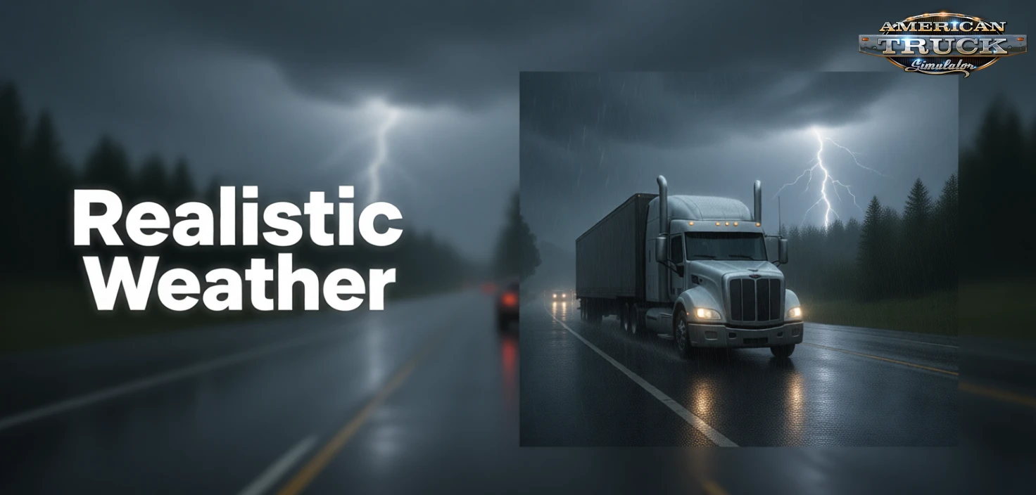Realistic Weather v1.57 By D.B Creation (1.57.x) for ATS