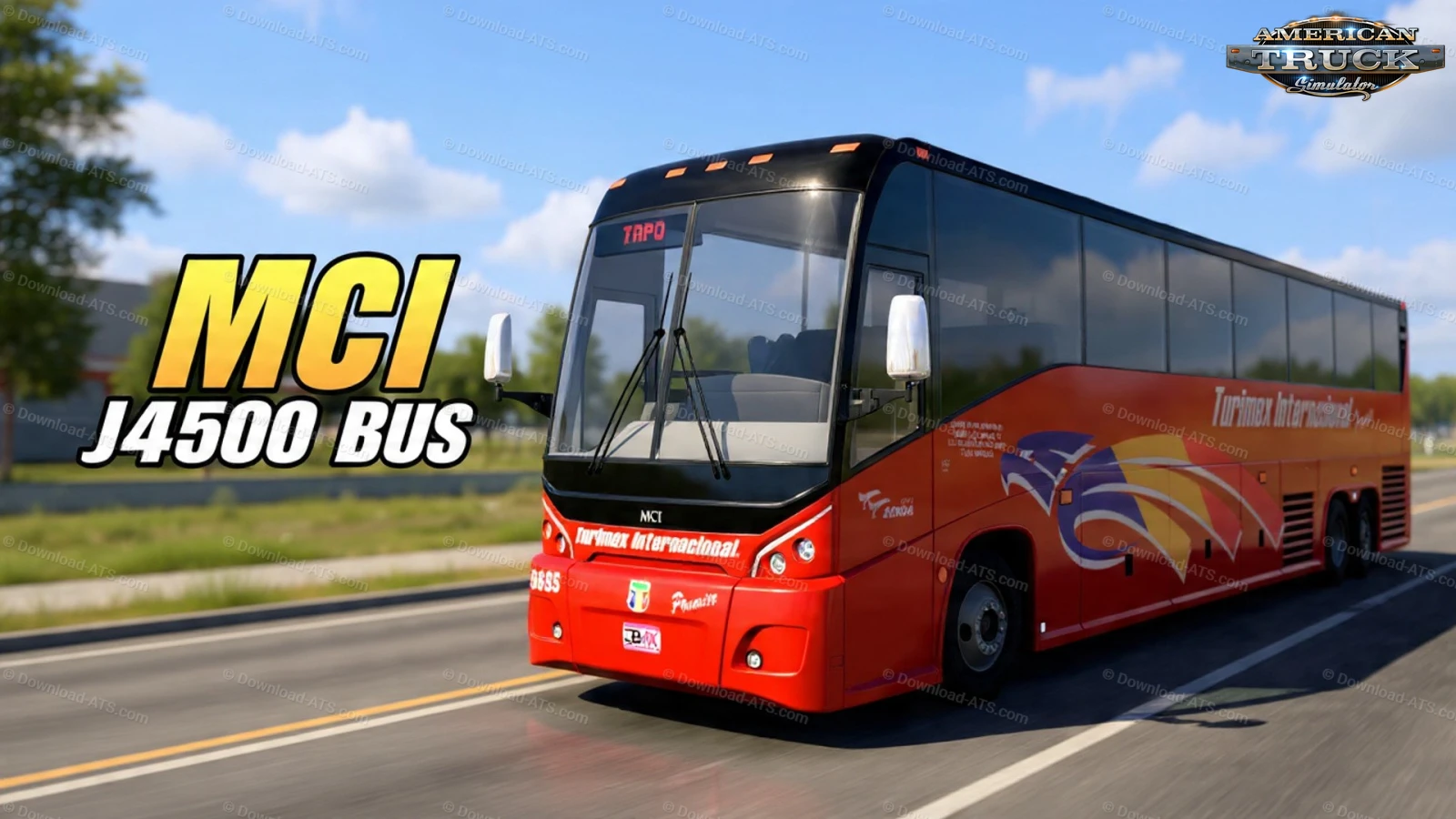 MCI J4500 Bus + Interior v2.1 By DBMX (1.57.x) for ATS