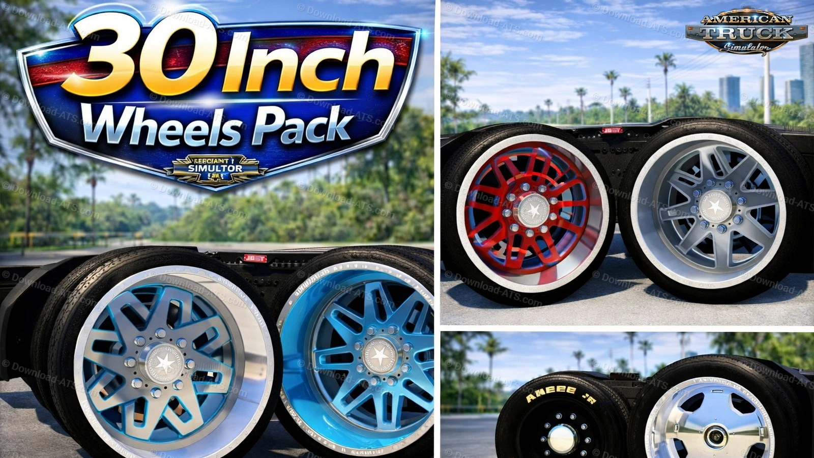 30 Inch Wheels Pack v2.0 (1.57.x) for ATS