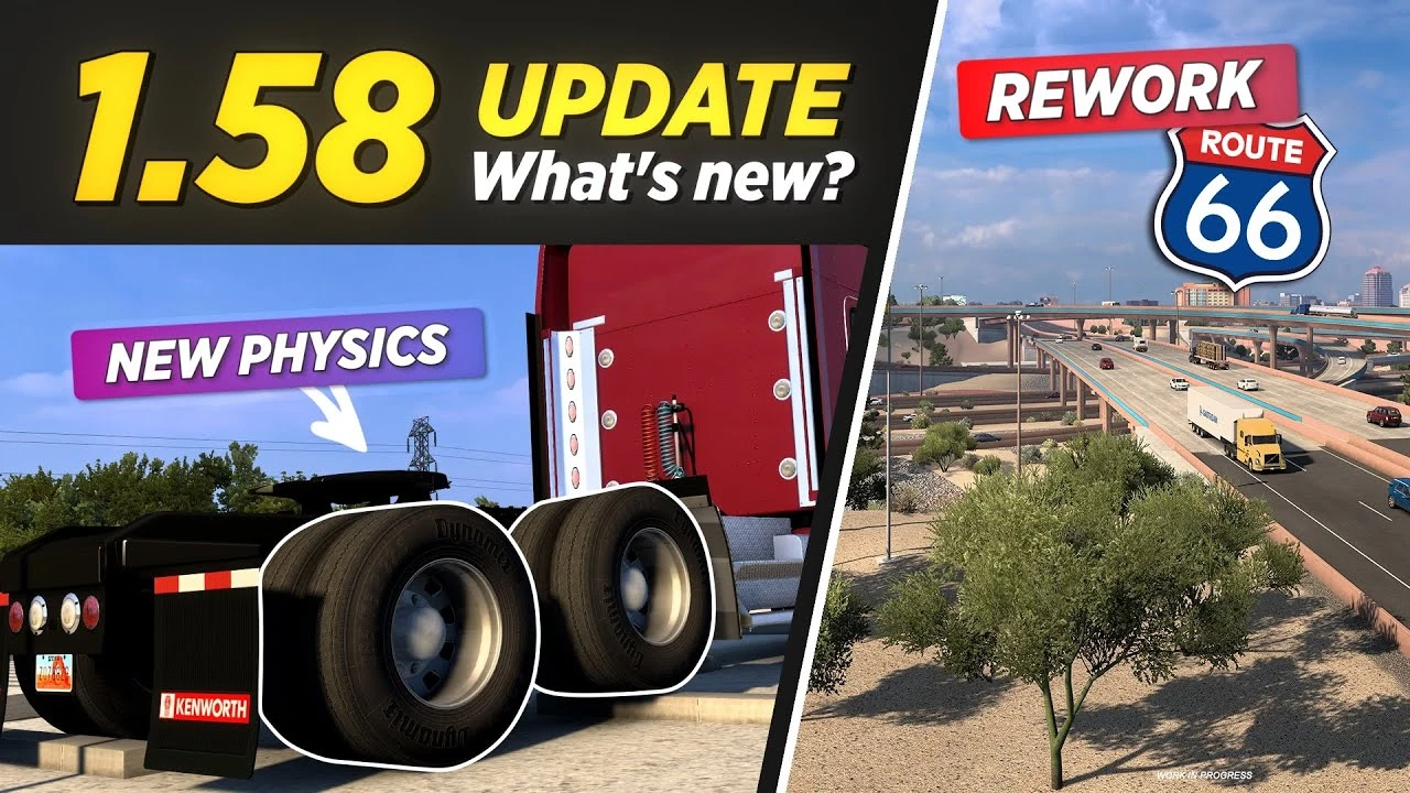 ATS Update 1.58 All New Changes - American Truck Simulator