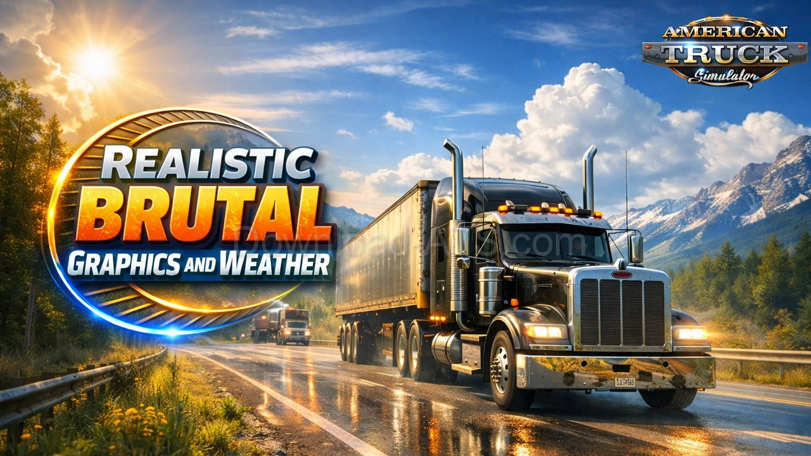 Realistic Brutal Graphics and Weather v10.0 (1.58.x) for ATS