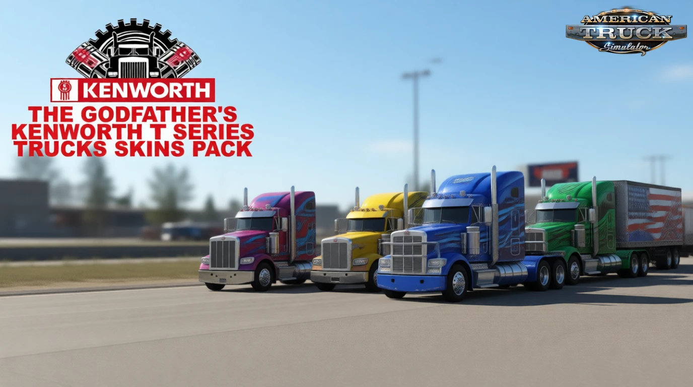 Kenworth T Series Truck Skins Pack v1.6 (1.57.x) for ATS