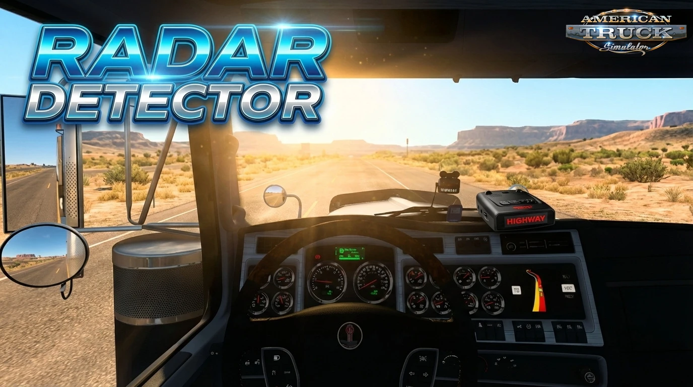 Radar Detector Mod + Language Pack v2.1 (1.57.x) for ATS