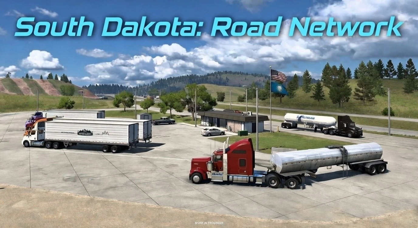 South Dakota DLC: Road Network in ATS