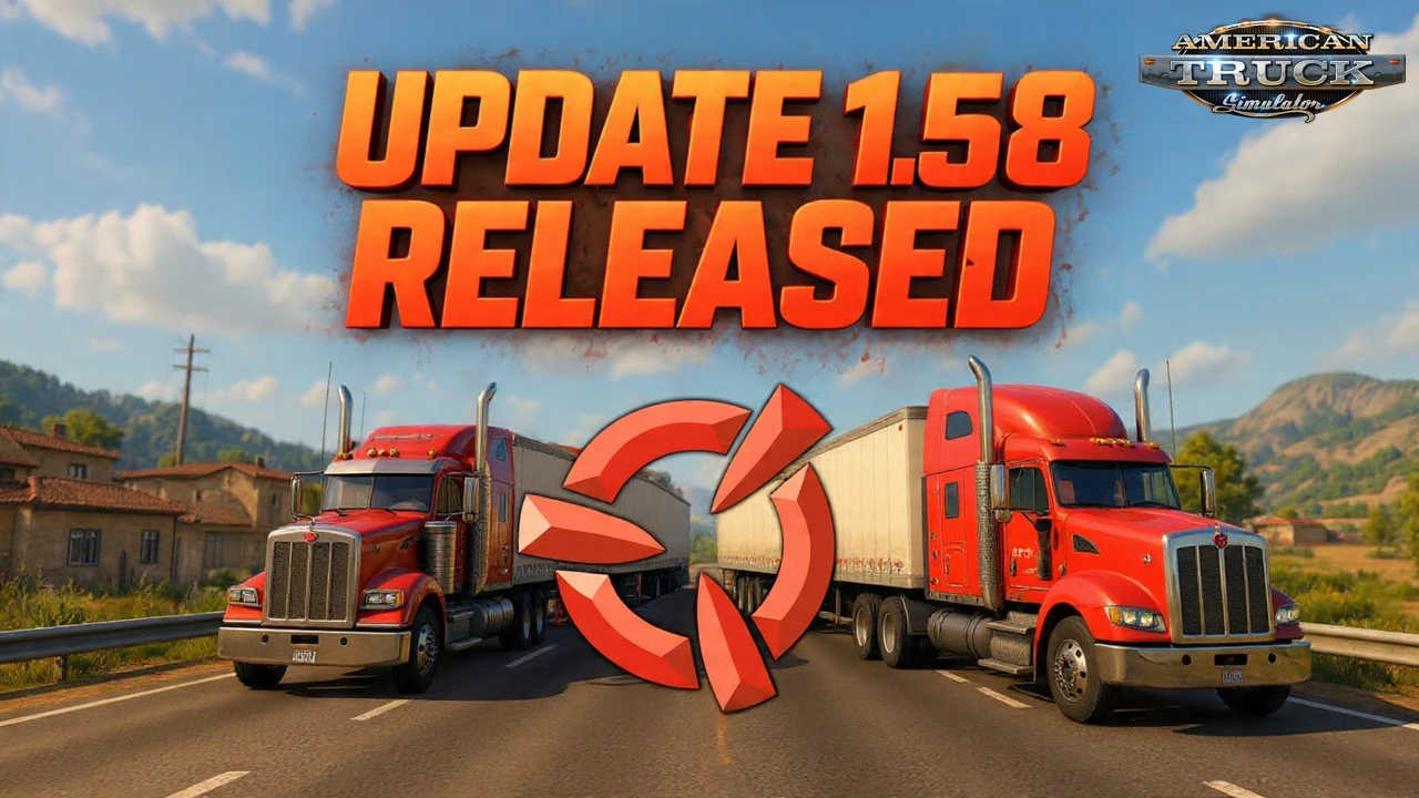 American Truck Simulator - Update ATS 1.58 Official released