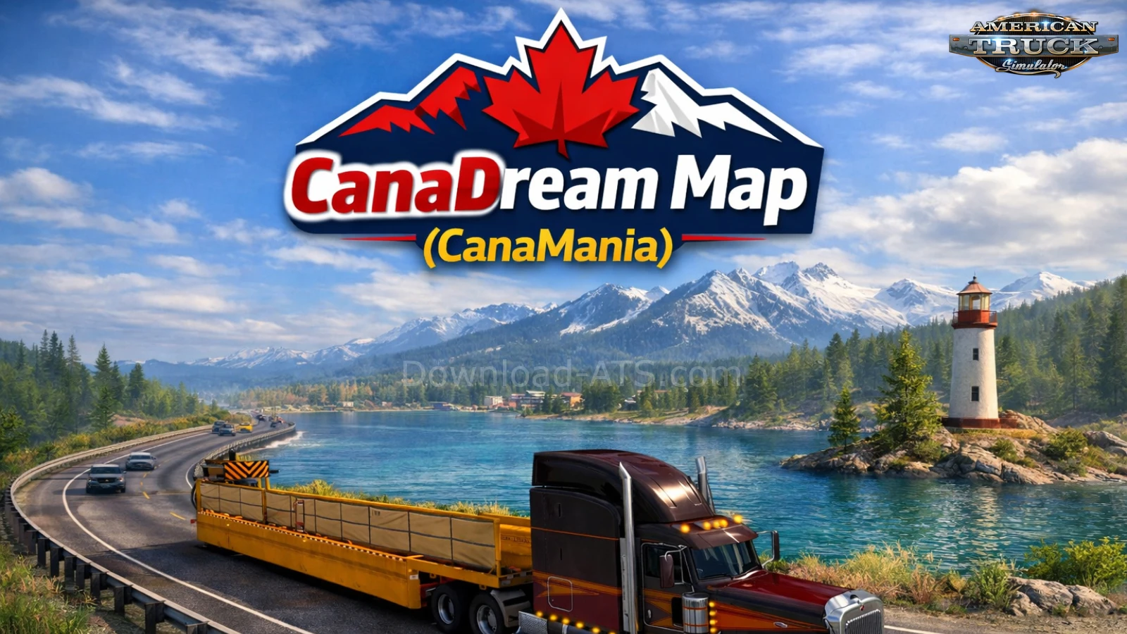 CanaDream Map (CanaMania) v2.58 by ManiaX (1.58.x) for ATS