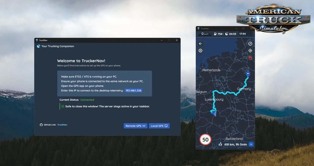 External Second Screen GPS v0.4.2 (1.58.x) for ATS