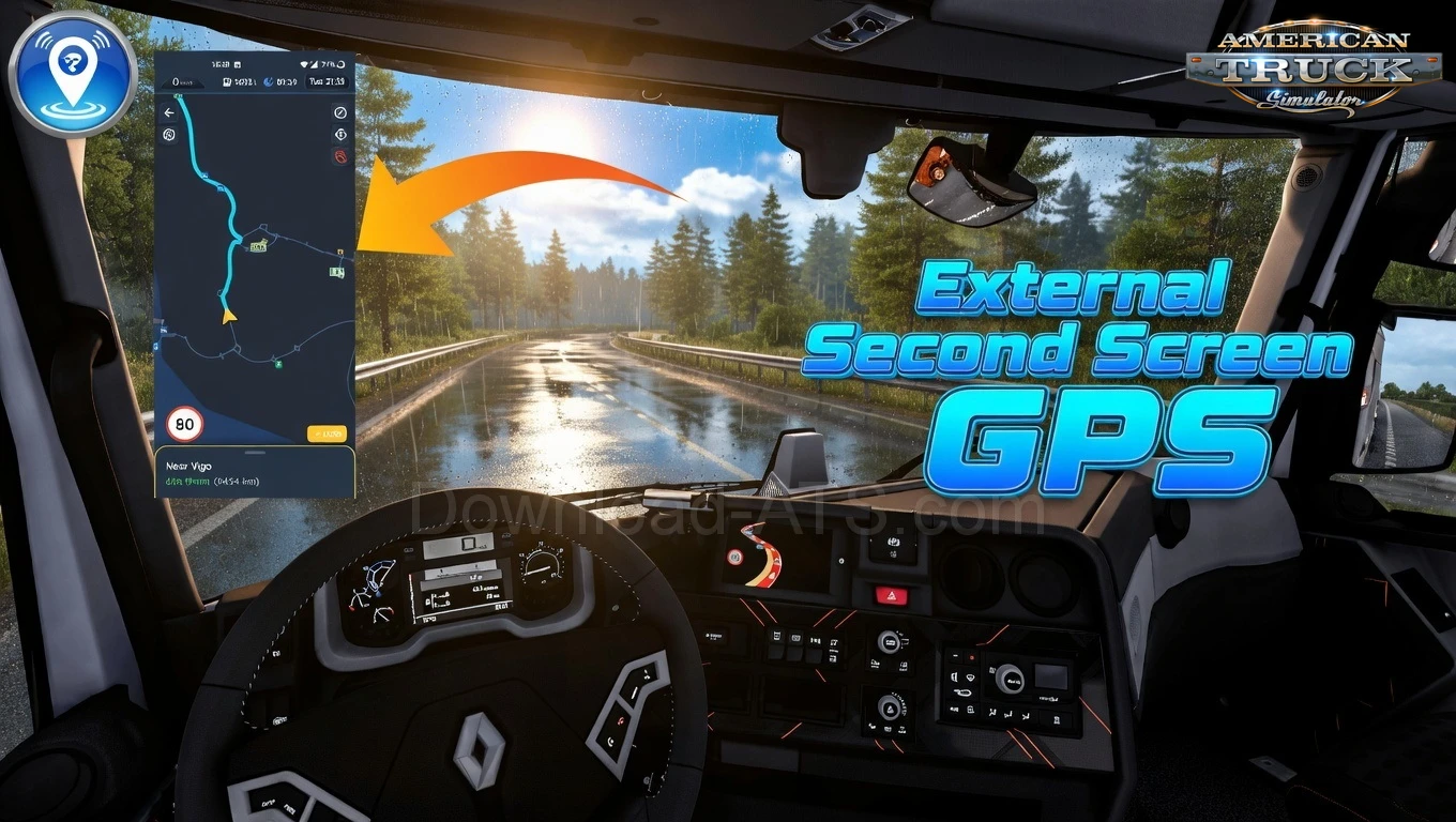 External Second Screen GPS v0.4 (1.58.x) for ATS