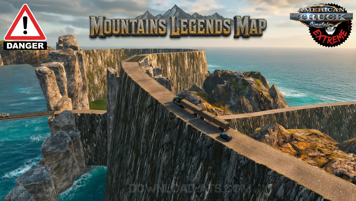 Mountains Legends Map v2.0 (1.58.x) for ATS