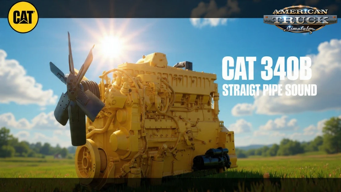 CAT 3406B Straight Pipe Sound v4.0 (1.58.x) for ATS