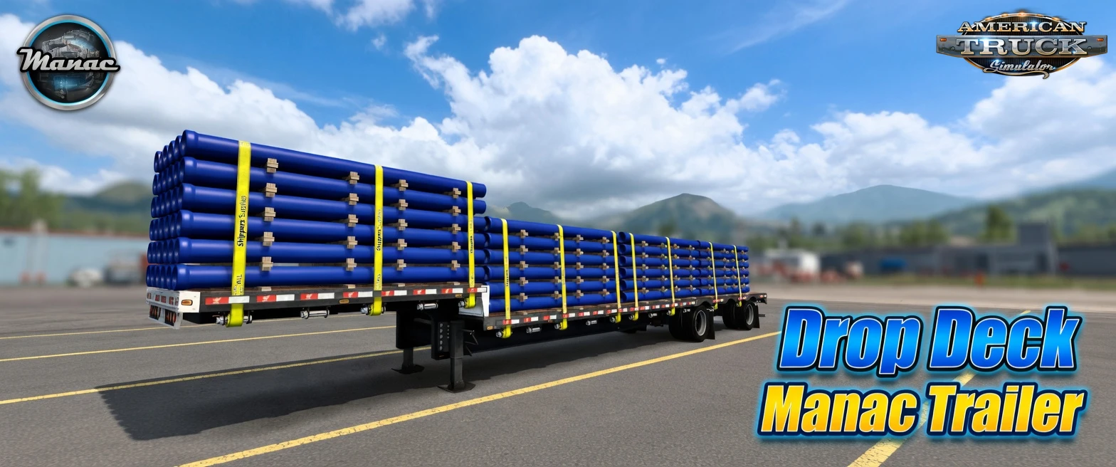 Drop Deck Manac Trailer v1.3 (1.58.x) for ATS Drop Deck Manac Trailer v1.3 (1.58.x) for ATS