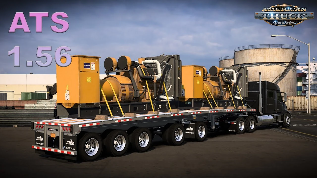 Flatbed Benson Trailer v3.7 (1.58.x) for ATS