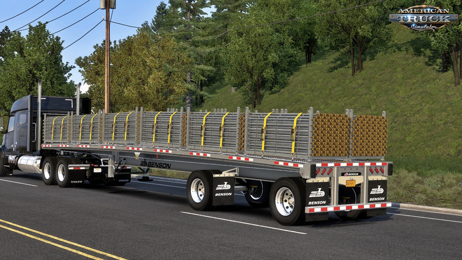 Flatbed Benson Trailer v3.7 (1.58.x) for ATS